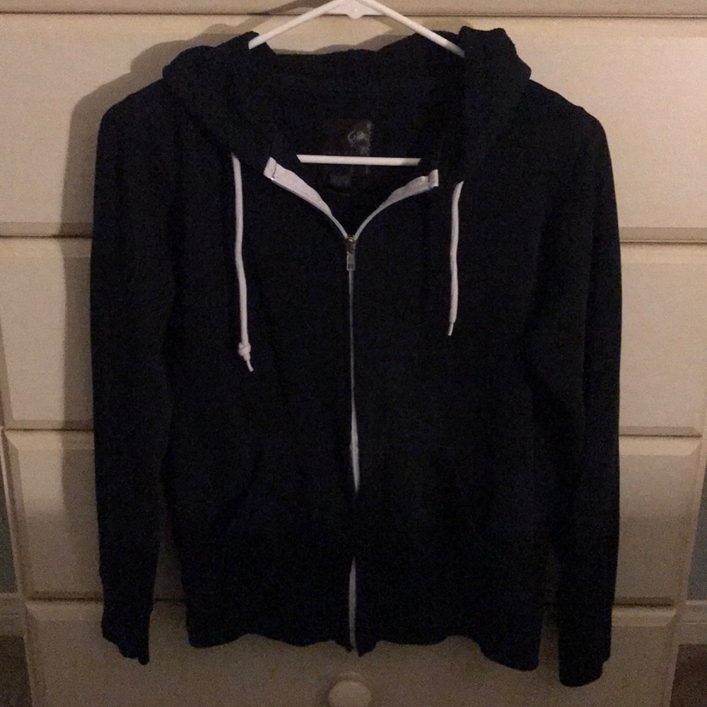 Black zip up hoodie
